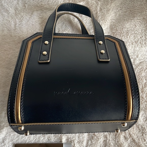 Maria Lamanna Black Luxury Leather made in Italy handbag new without tags. - Picture 3 of 11